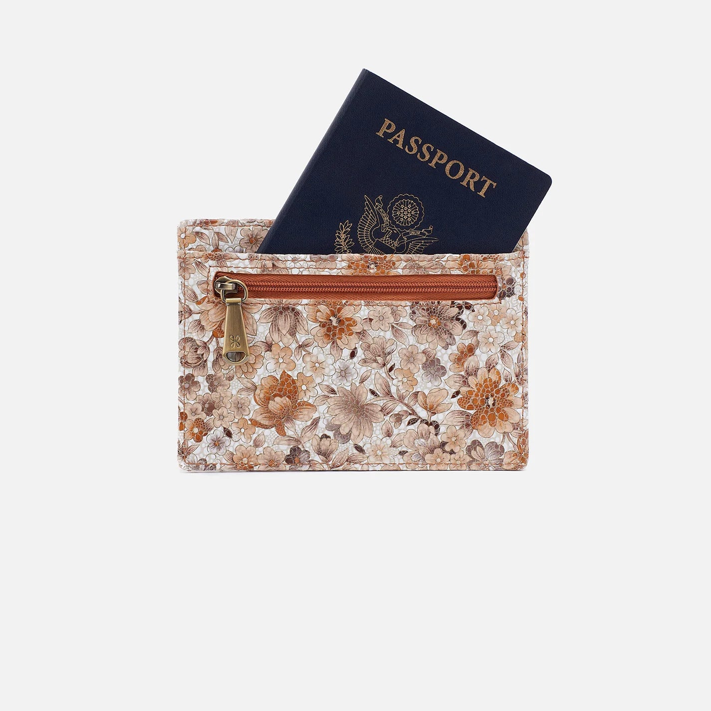 Hobo Euro Slide Wallet Sepia Bloom