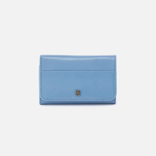 Hobo Jill Trifold Wallet Faded Denim
