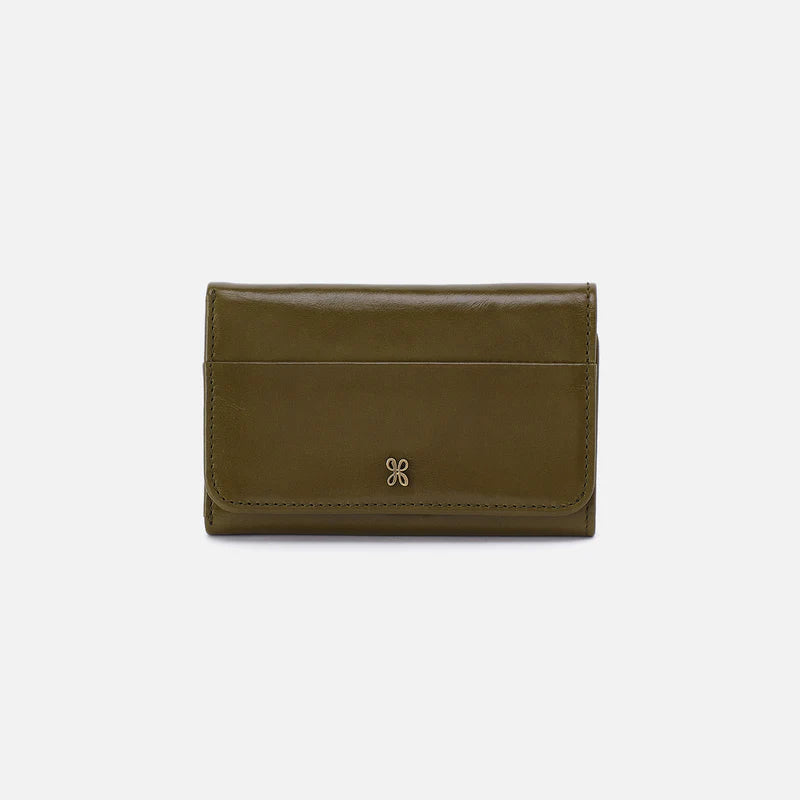 Hobo Jill Trifold Wallet Olive Veil