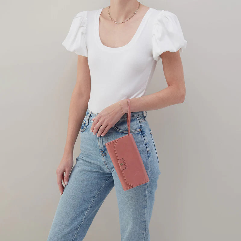 Hobo Romy Wallet Crossbody Rose