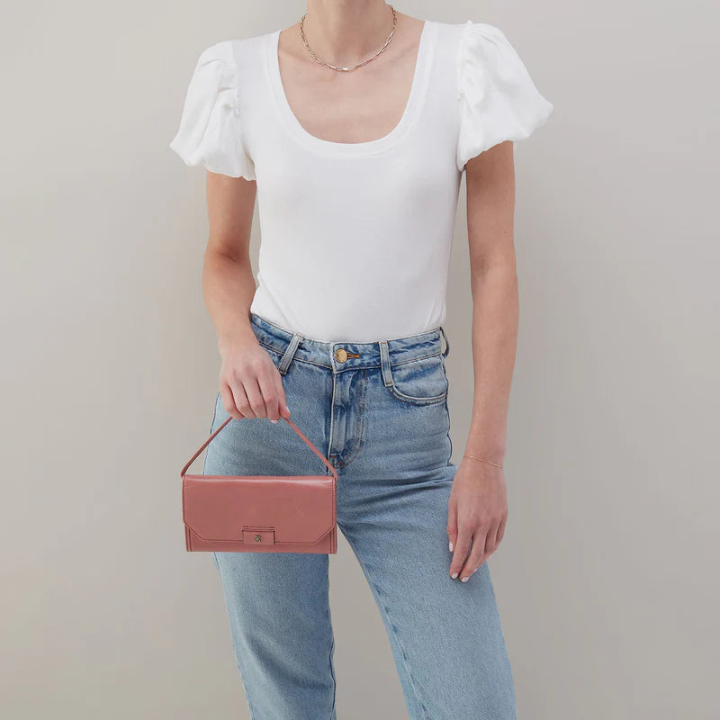 Hobo Romy Wallet Crossbody Rose