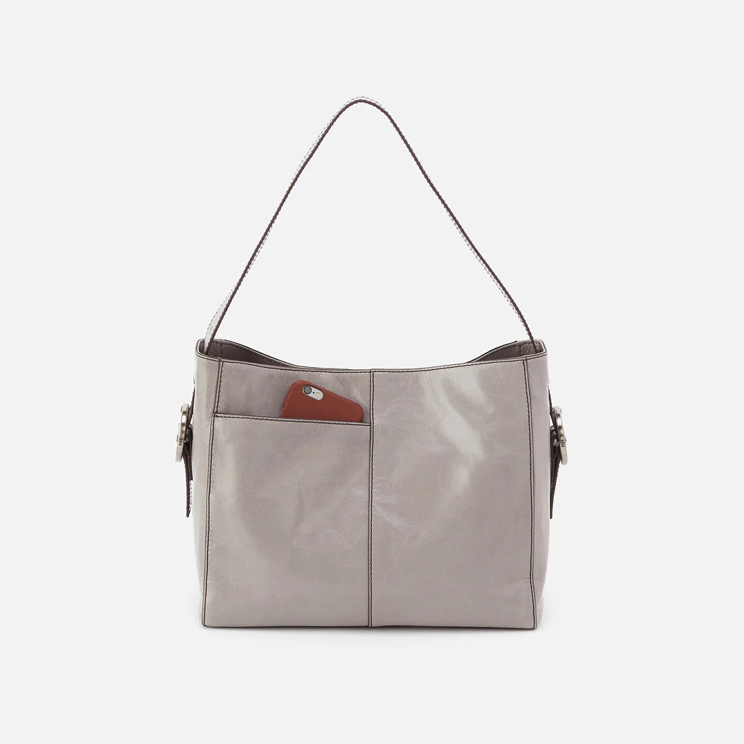 Hobo Render Shoulder Purse Light Grey