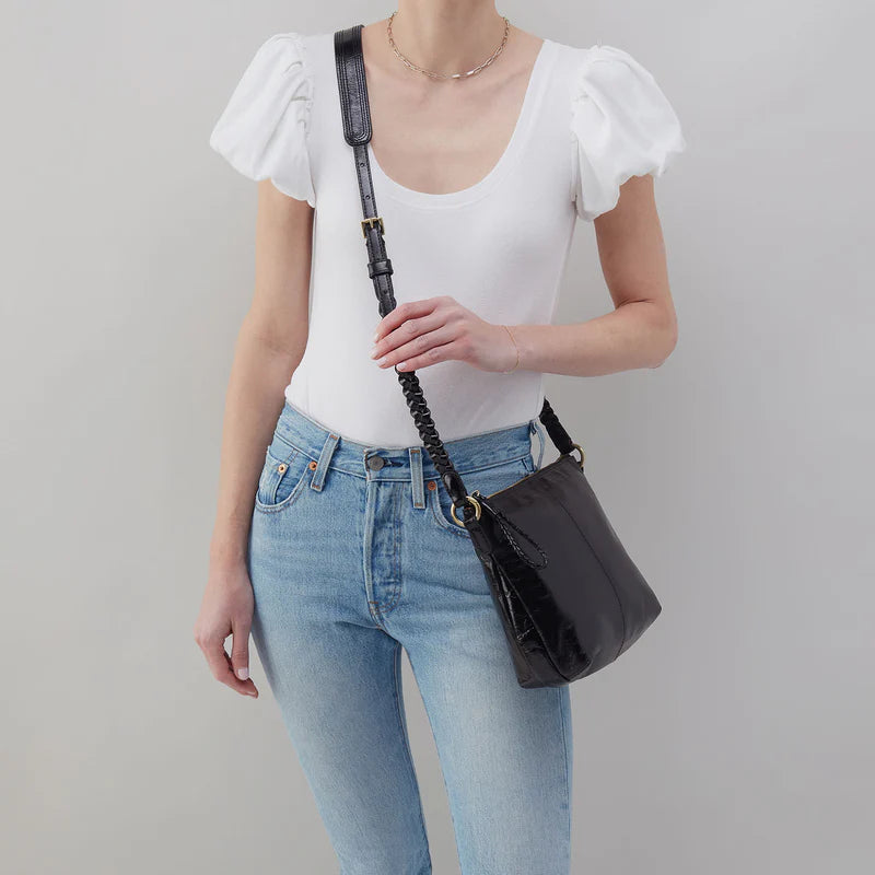 Hobo Lasso Medium Crossbody Black