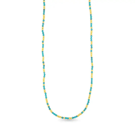 Vibrant Gold Beaded Essentials Necklace