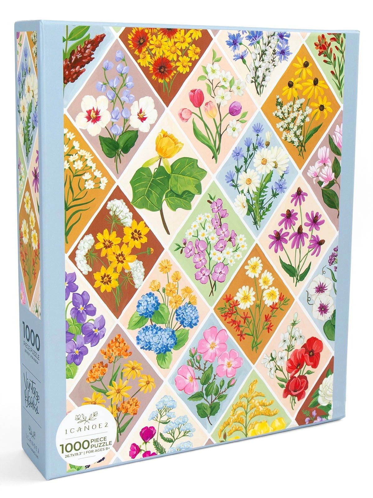 Vintage Blooms - 1,000 Piece Floral Jigsaw Puzzle
