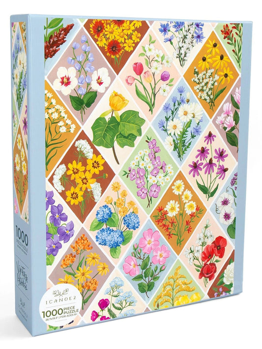 Vintage Blooms - 1,000 Piece Floral Jigsaw Puzzle