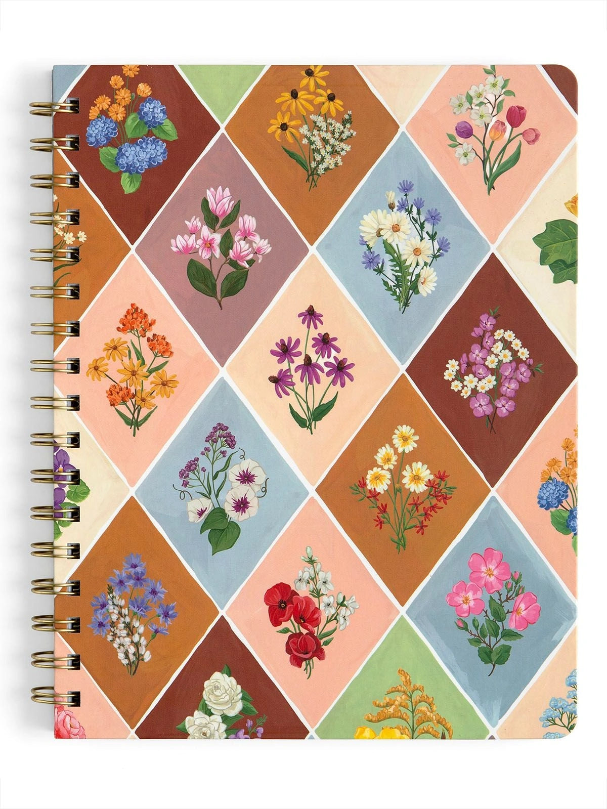 Vintage Blooms Floral Spiral Notebook