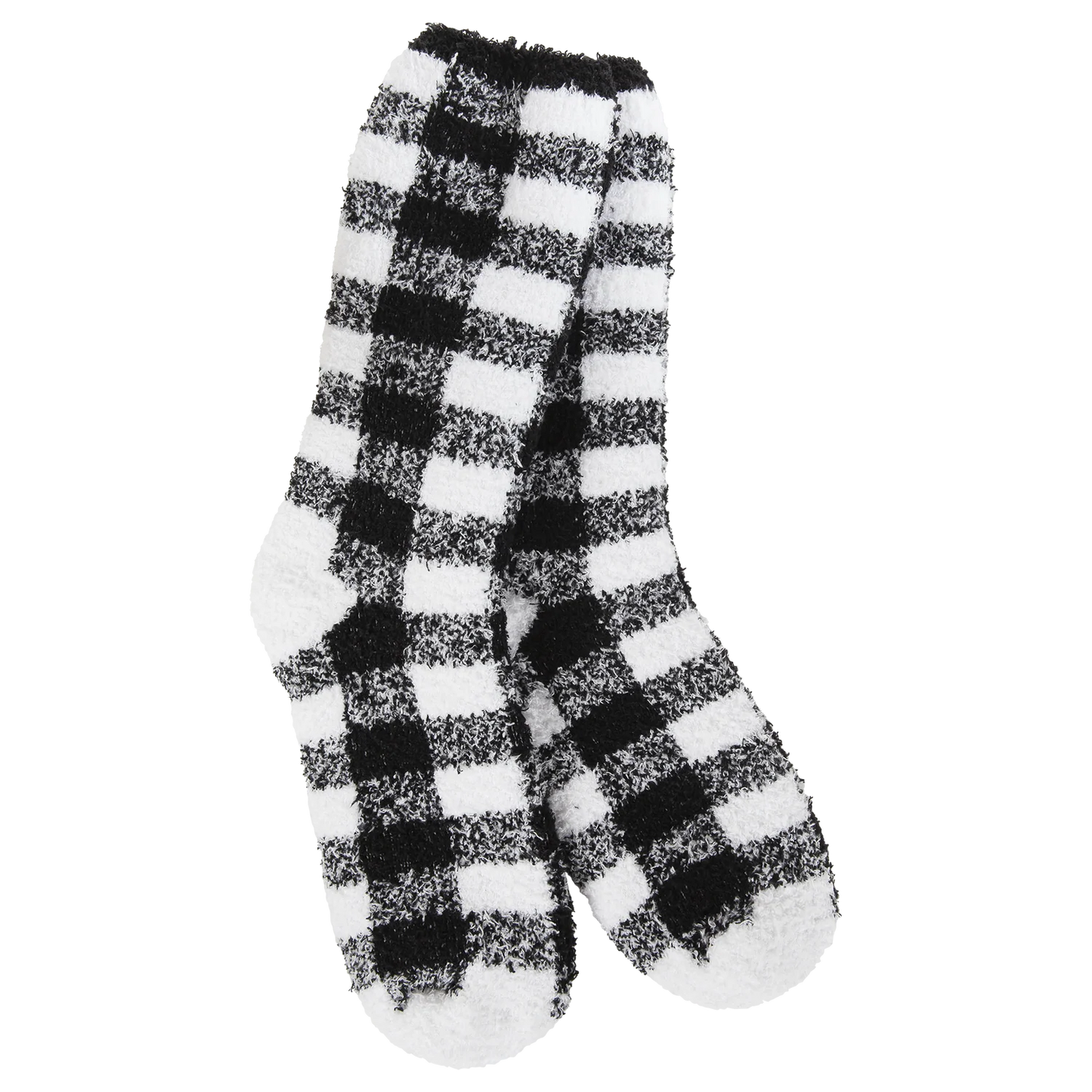World's Softest Fireside Cozy Plaid Crew Socks