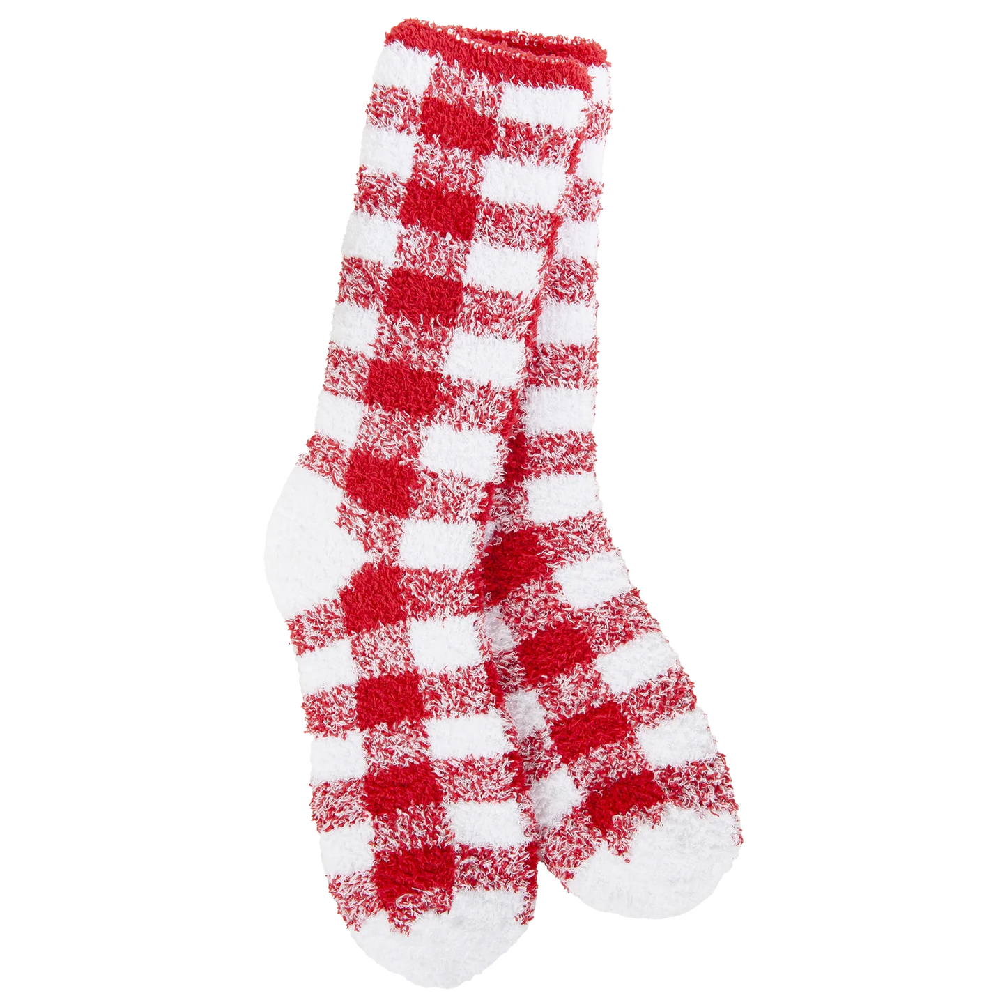 World's Softest Fireside Cozy Plaid Crew Socks