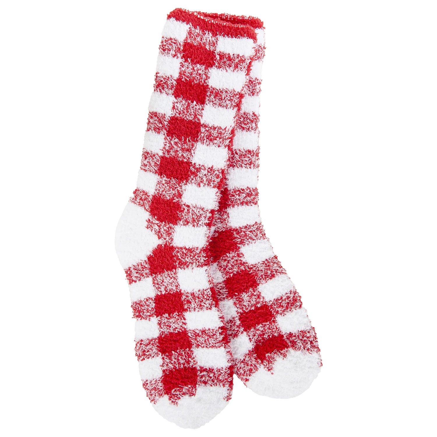 World's Softest Fireside Cozy Plaid Crew Socks