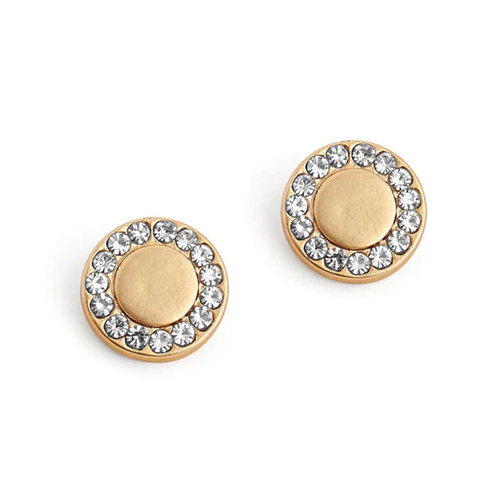 Gold Stud with Stones