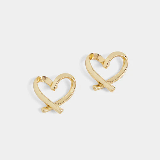 Signature Heart Stud Earrings