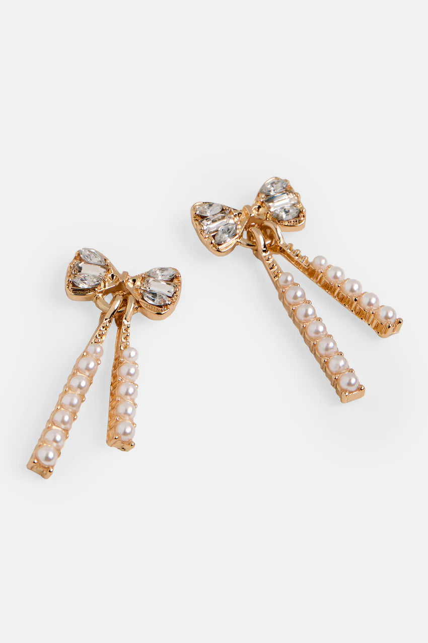 Whispers Exquisite Bow Dangle Earring