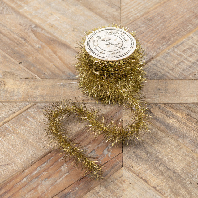 Gold Tinsel Garland Spool