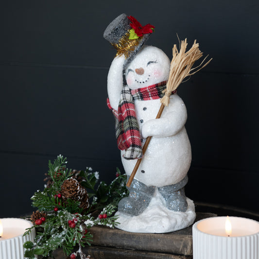 Snowman With Broom