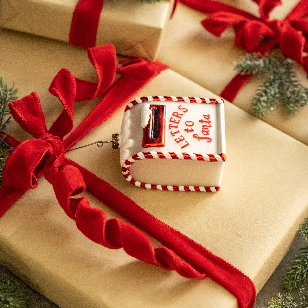 Letters To Santa Mailbox Ornament