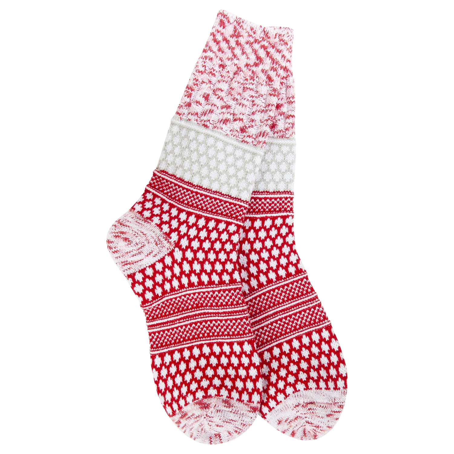 World's Softest Holiday Gallery Textured Crew