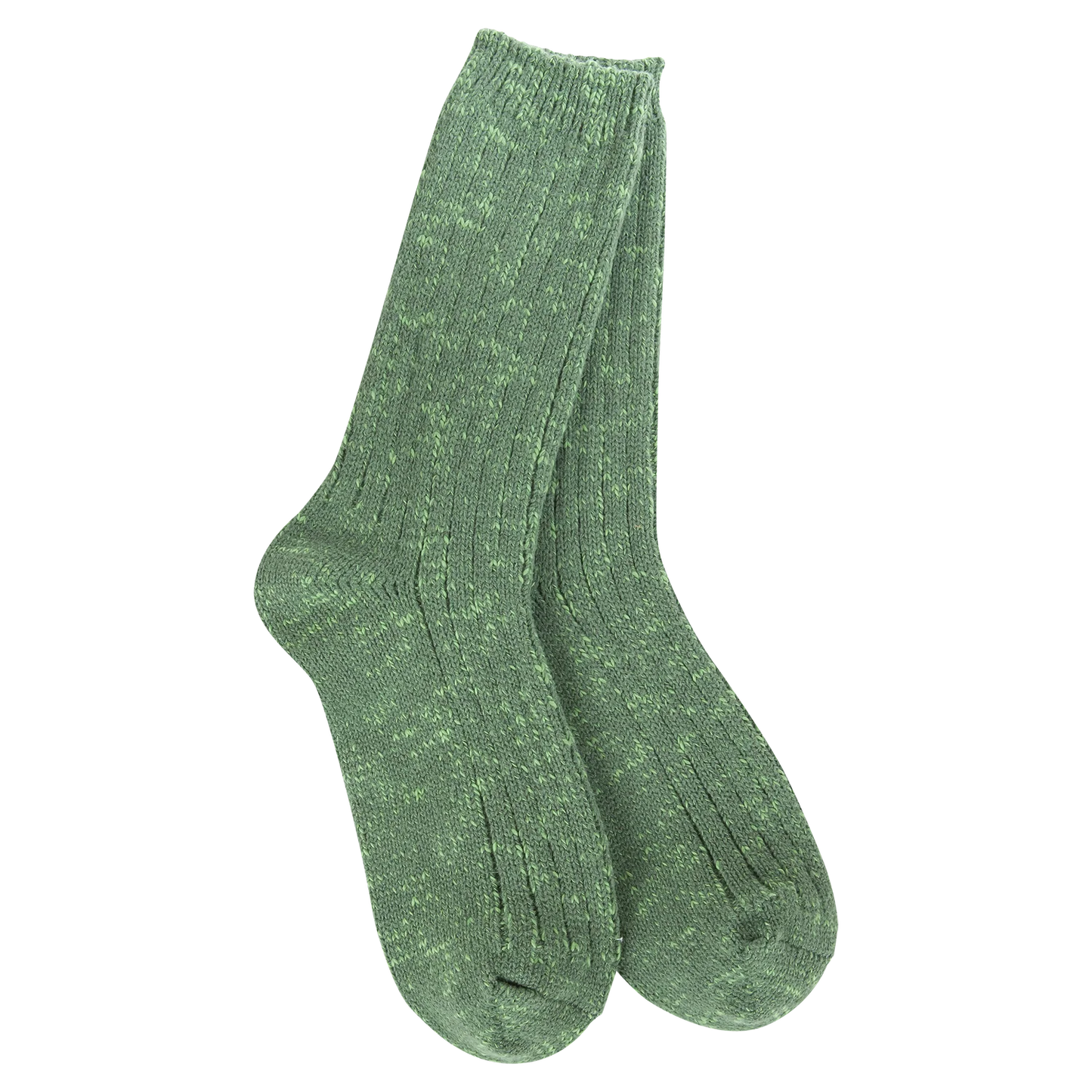 World's Softest Weekend Cotton Slub Marled Crew