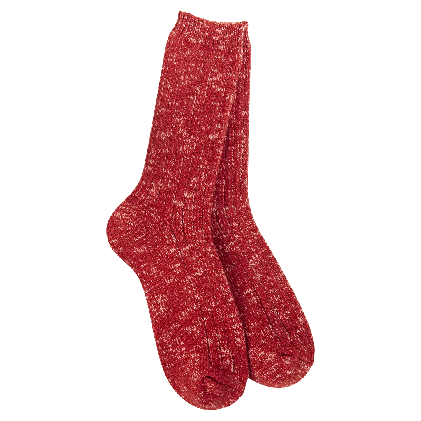 World's Softest Weekend Cotton Slub Marled Crew