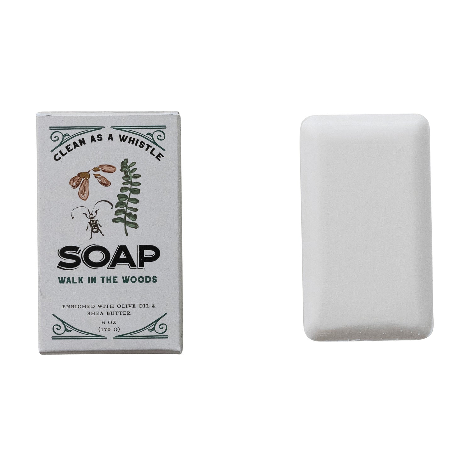 Walk In The Woods Scented Olive Oil & Shea Butter Triple Milled Bar Soap