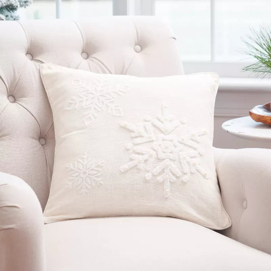 White Christmas Pillow