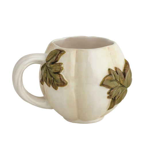 White Leaf Gourd Mug