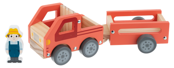 Wooden Tractor Playset