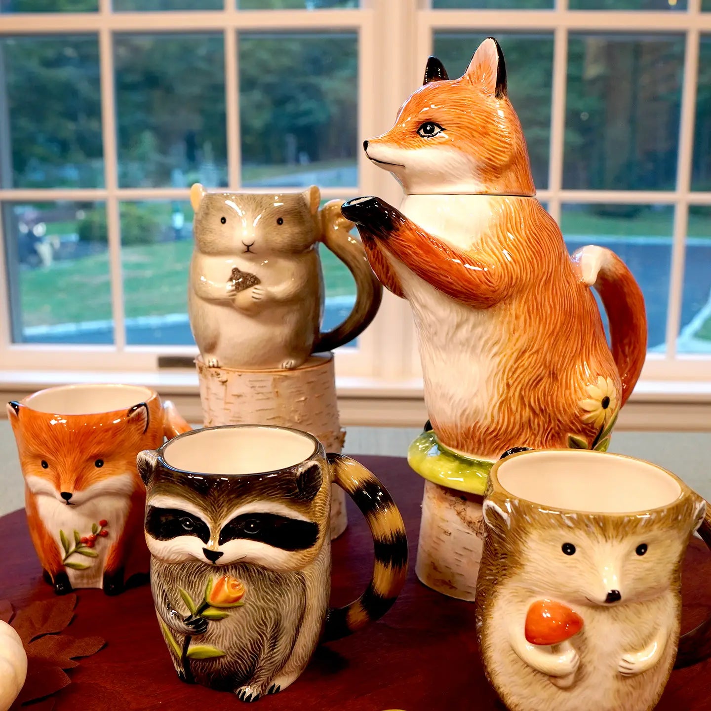 Woodland Critters Fall 3-D Mugs