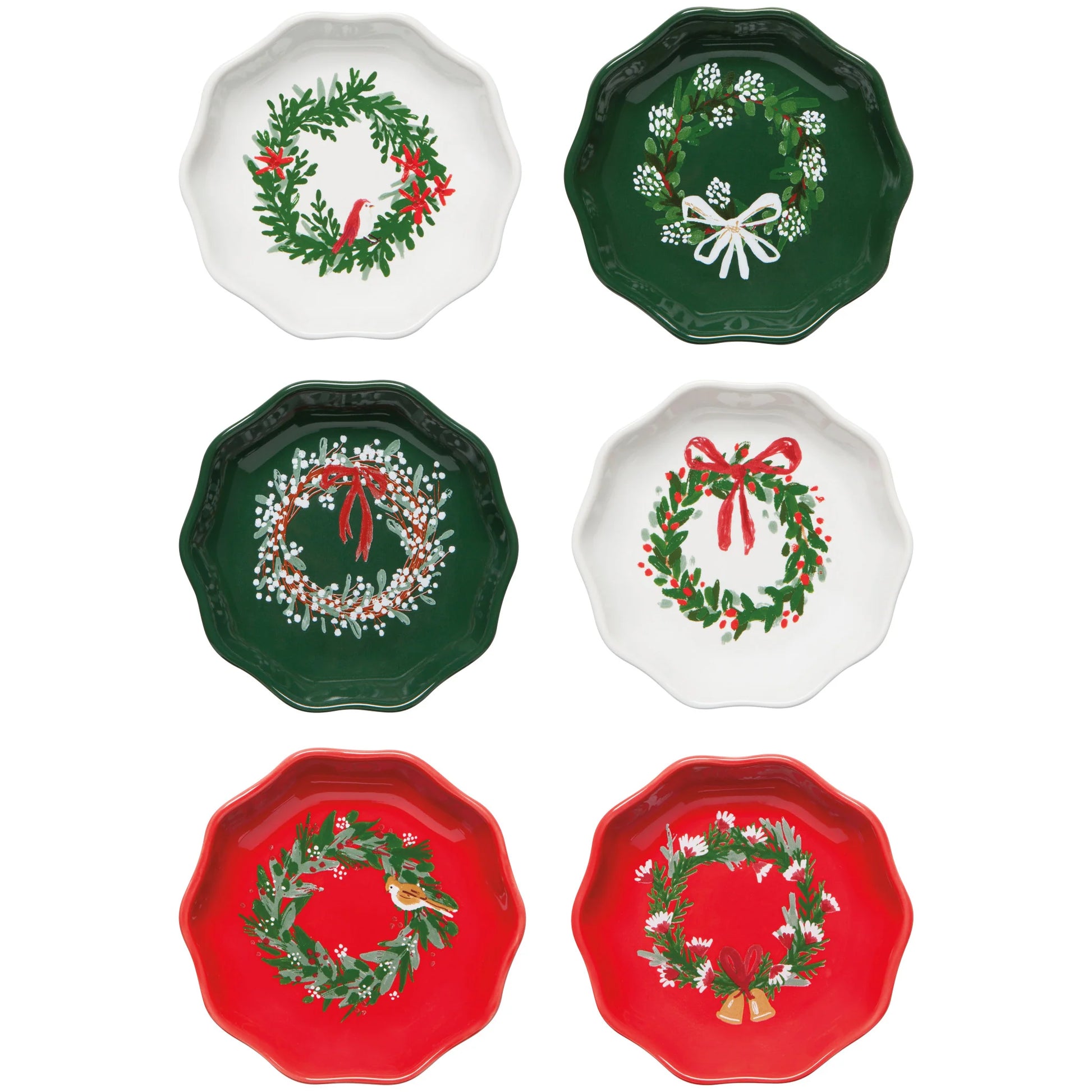 Wreaths Shaped Pinch Bowls