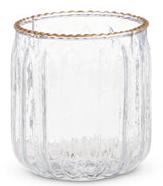 Gold Rim Glass Votives