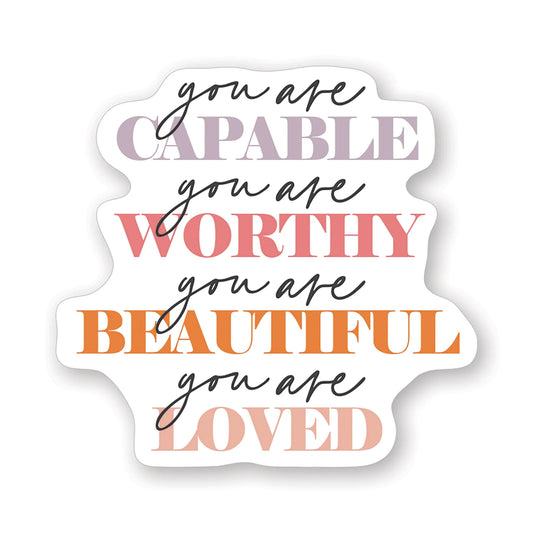 You Are Capable Sticker