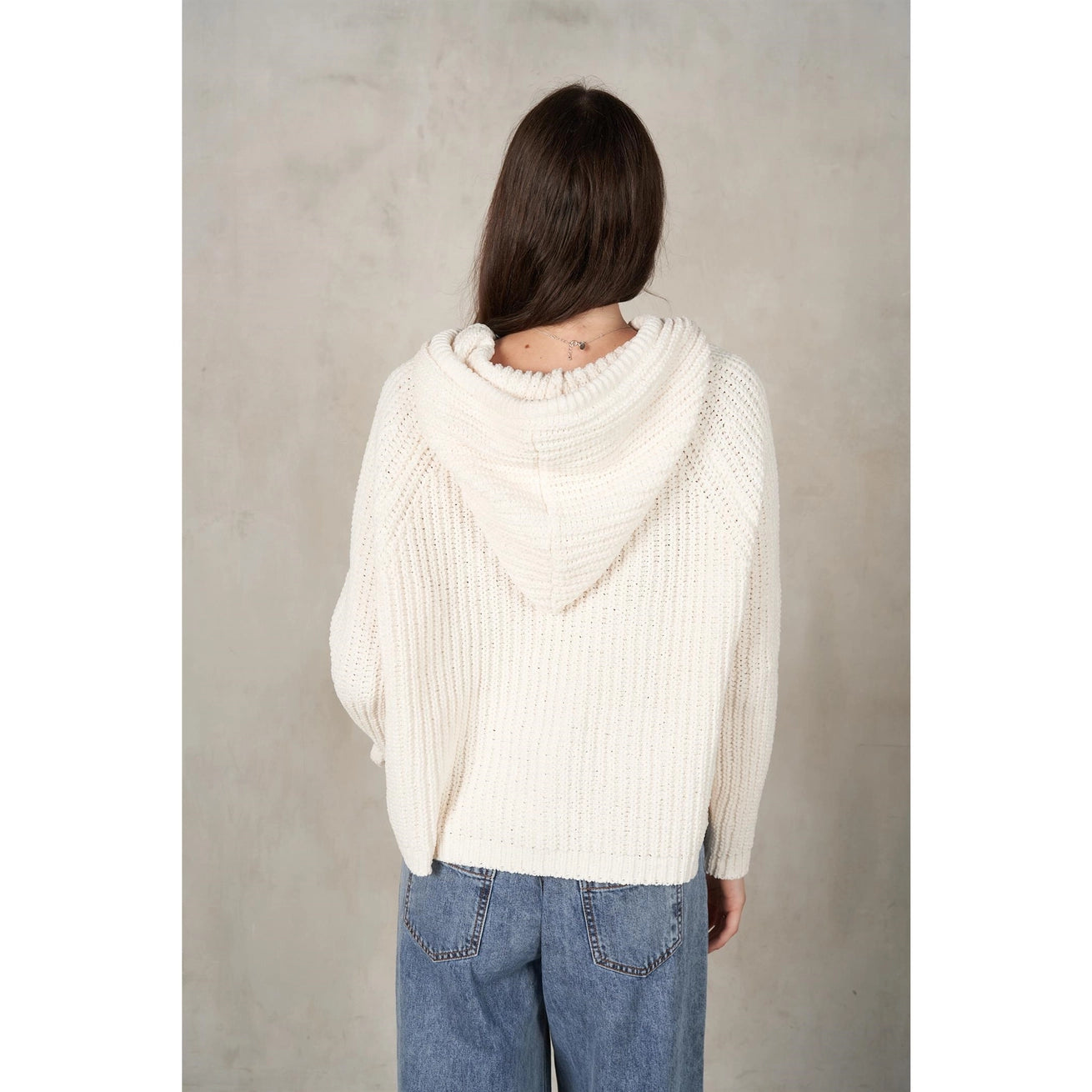 LALAMIA Hoodie Knit Sweater
