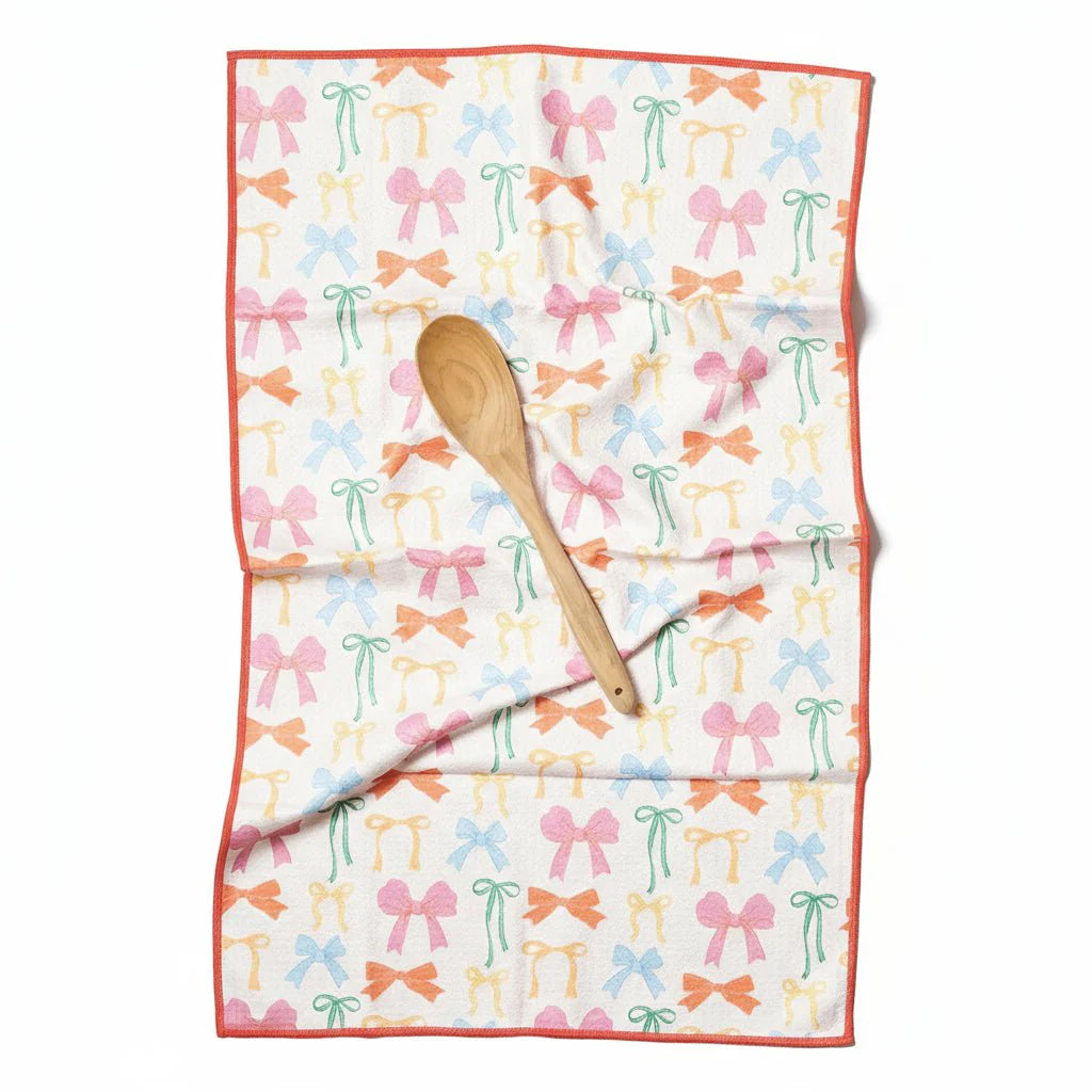 Anywhere Towel Reversible - Mable Tan Ribbons