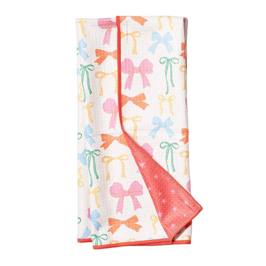 Anywhere Towel Reversible - Mable Tan Ribbons