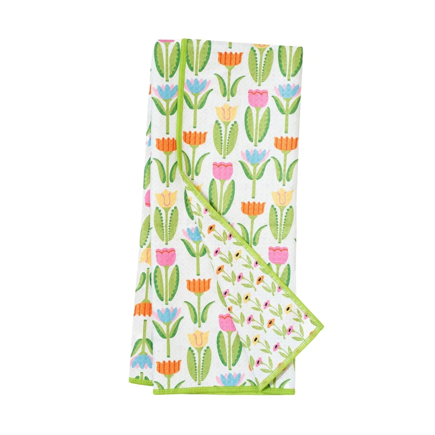 Anywhere Towel Reversible - Mary Engelbreit Tulips