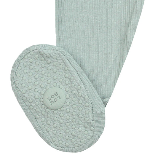 Lou Lou Zipper Footies - Bailey Ribbed