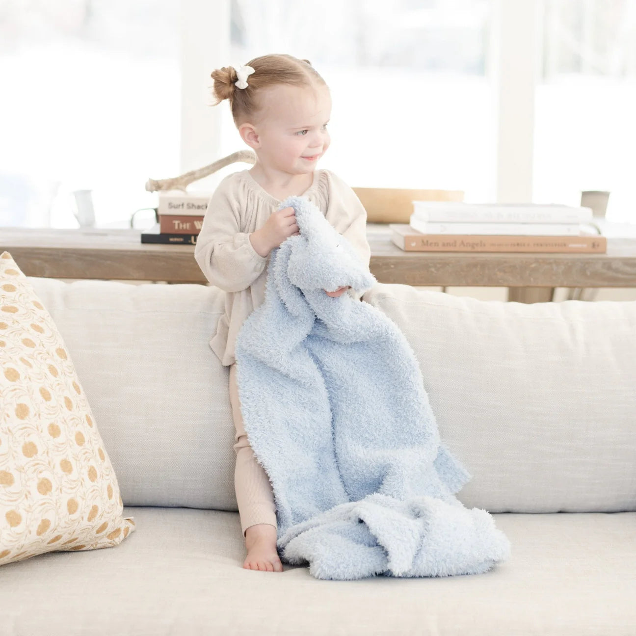 Sarononi Bamboni Receiving Blanket - Light Blue