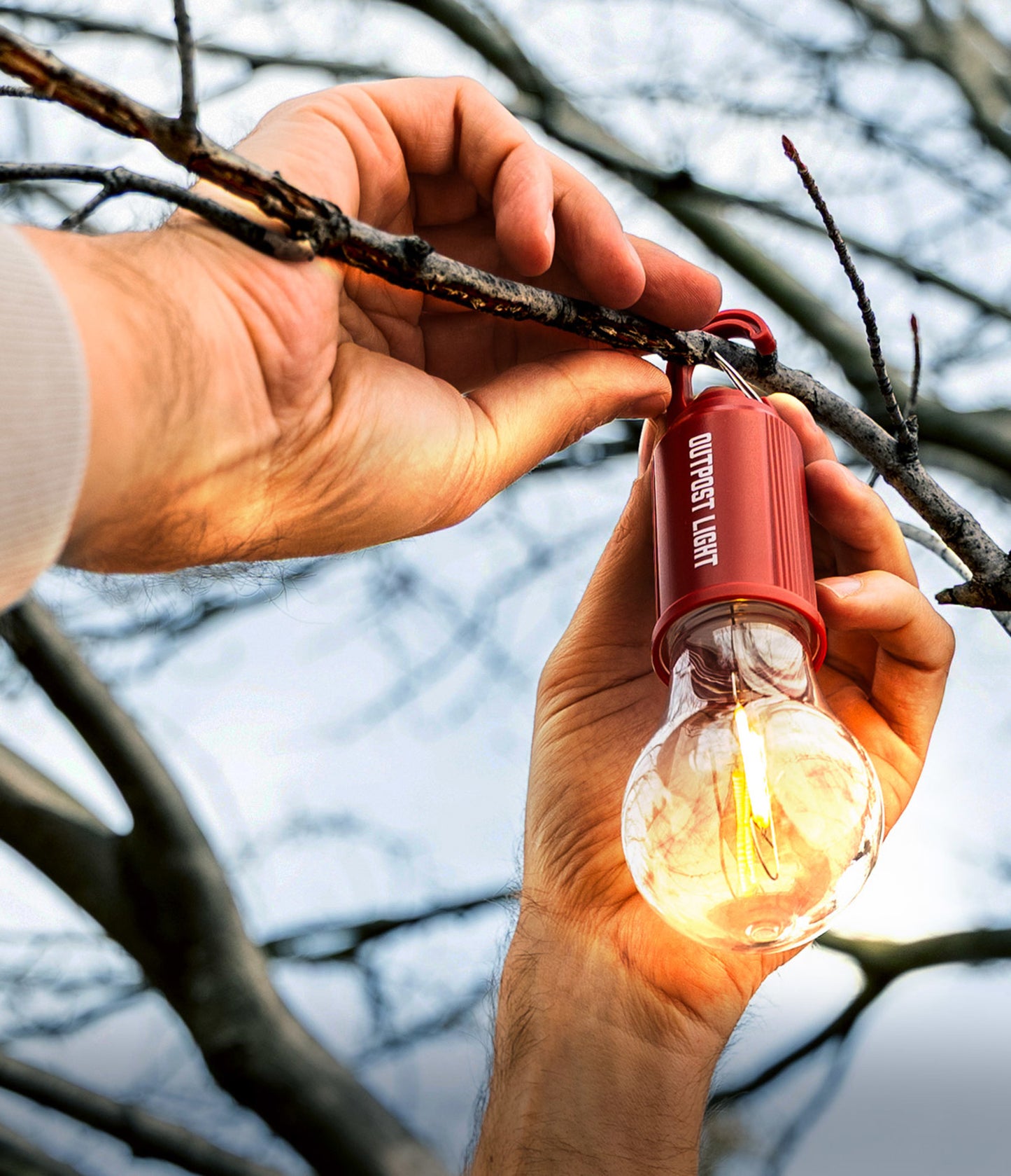 Bunk House Outpost Light Rechargeable Vintage Hanging Light