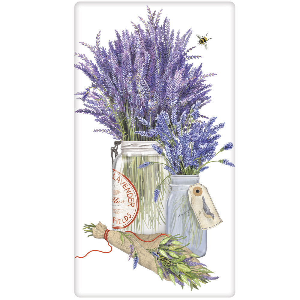 Herb Jar-Lavender Bagged Towel