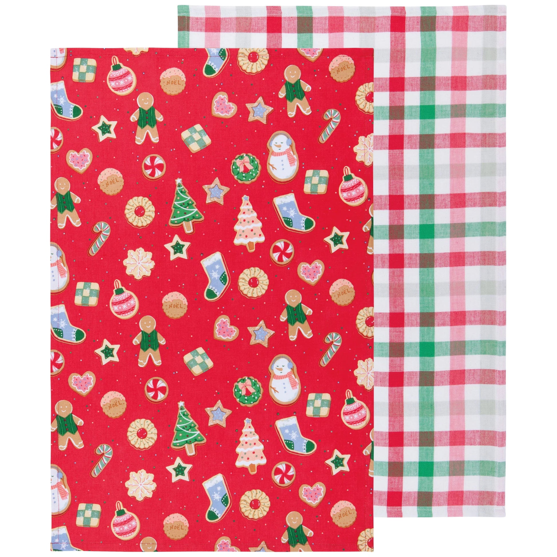 Cookie Exchange Cotton Dishtowels Set of 2