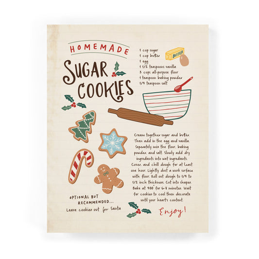 Christmas Easel Block - Homemade Sugar Cookies