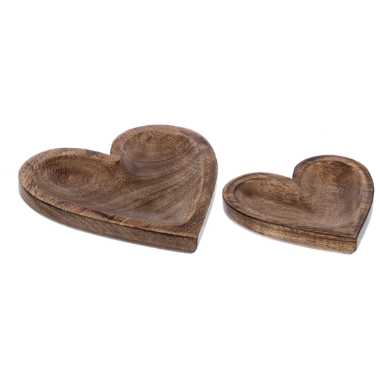 Wooden Heart Tray