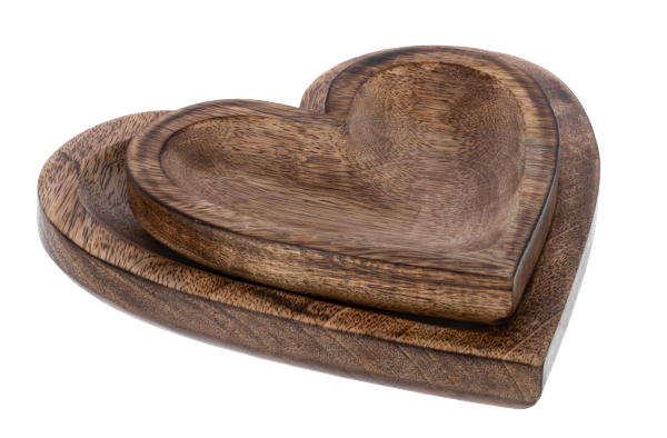 Wooden Heart Tray