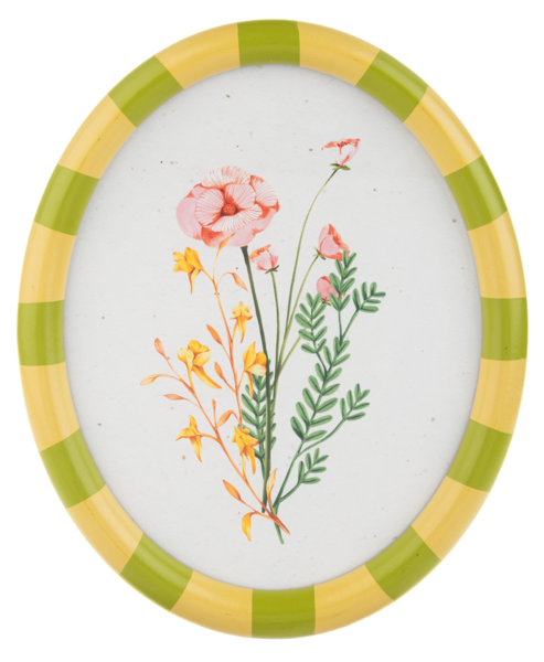 Oval Floral Wall Decor