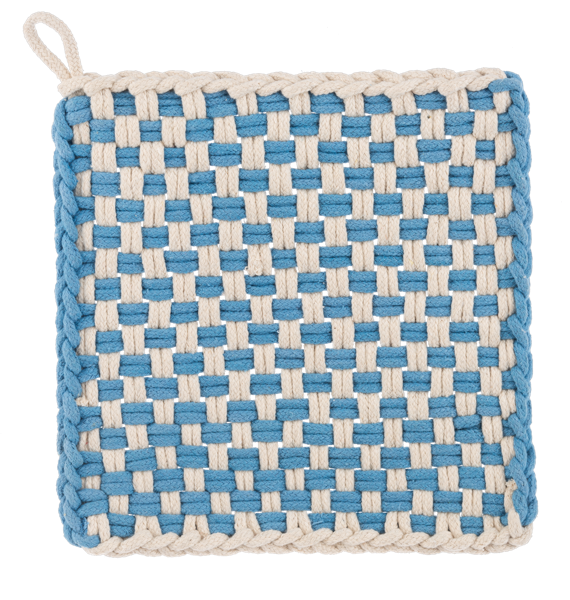 Cotton Crochet Check Pot Holder
