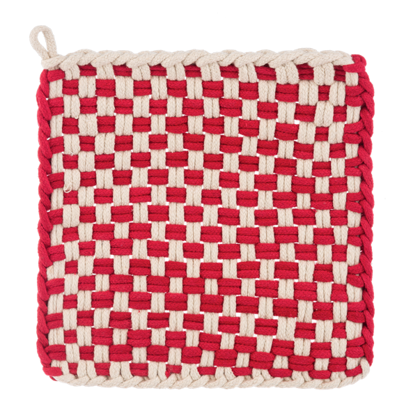 Cotton Crochet Check Pot Holder