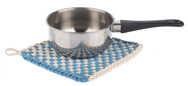 Cotton Crochet Check Pot Holder