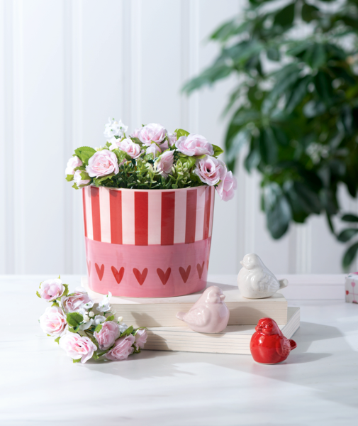 Heart & Stripe Planter