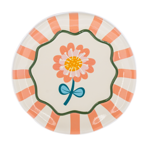 Floral Stripe Wall Decor