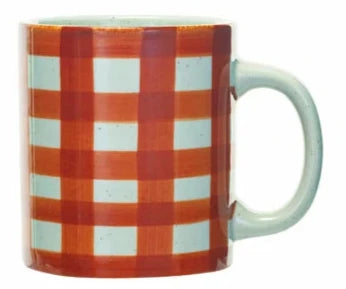 Hand-Painted Stoneware Mugs